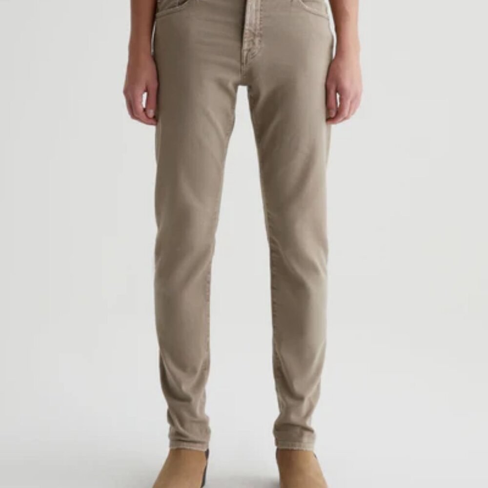 AG Adriano Goldschmied Jeans Mens 36x32 Tellis Modern Slim Fit Stretch Khaki